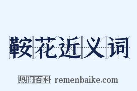 鞍花近义词是什么意思的图片